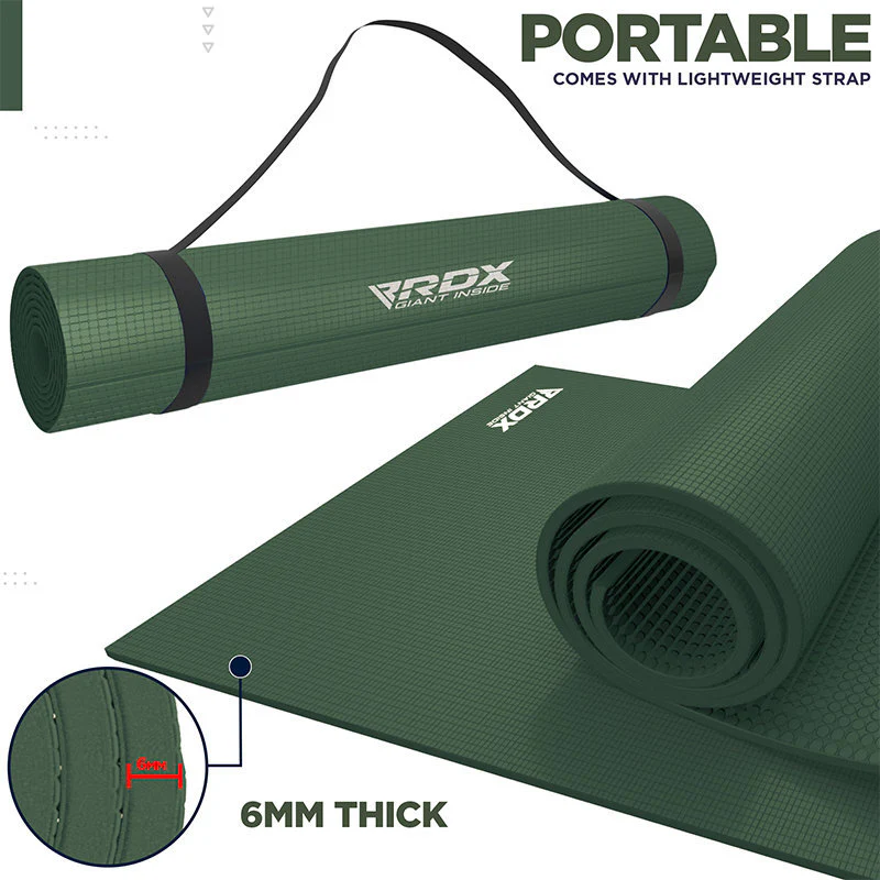 RDX SC Iris 6mm PVC Yoga Mat - Image 12