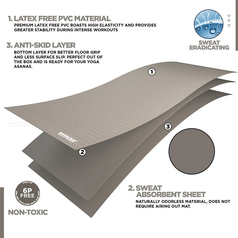 RDX SC Iris 6mm PVC Yoga Mat - Image 15