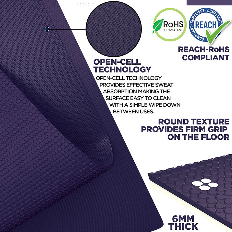 RDX SC Iris 6mm PVC Yoga Mat - Image 21