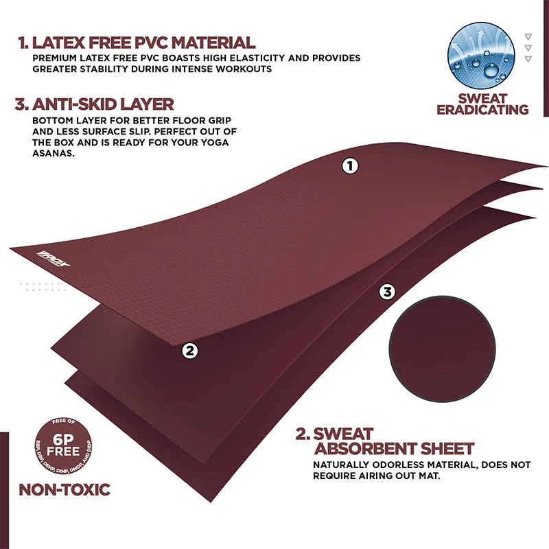 RDX SC Iris 6mm PVC Yoga Mat - Image 22