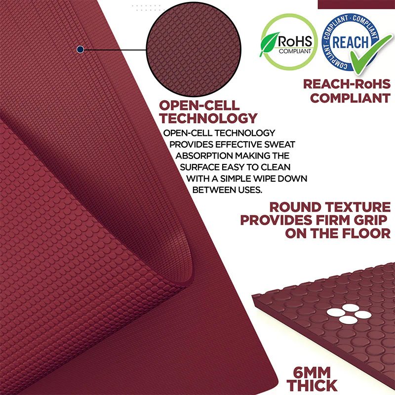 RDX SC Iris 6mm PVC Yoga Mat - Image 24