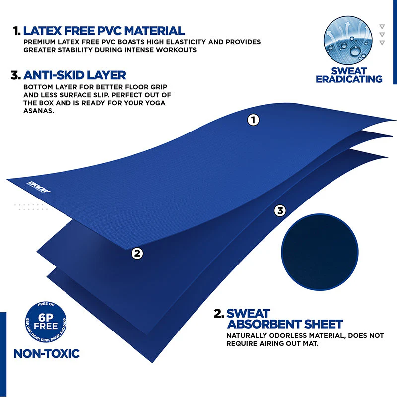 RDX SC Iris 6mm PVC Yoga Mat - Image 26