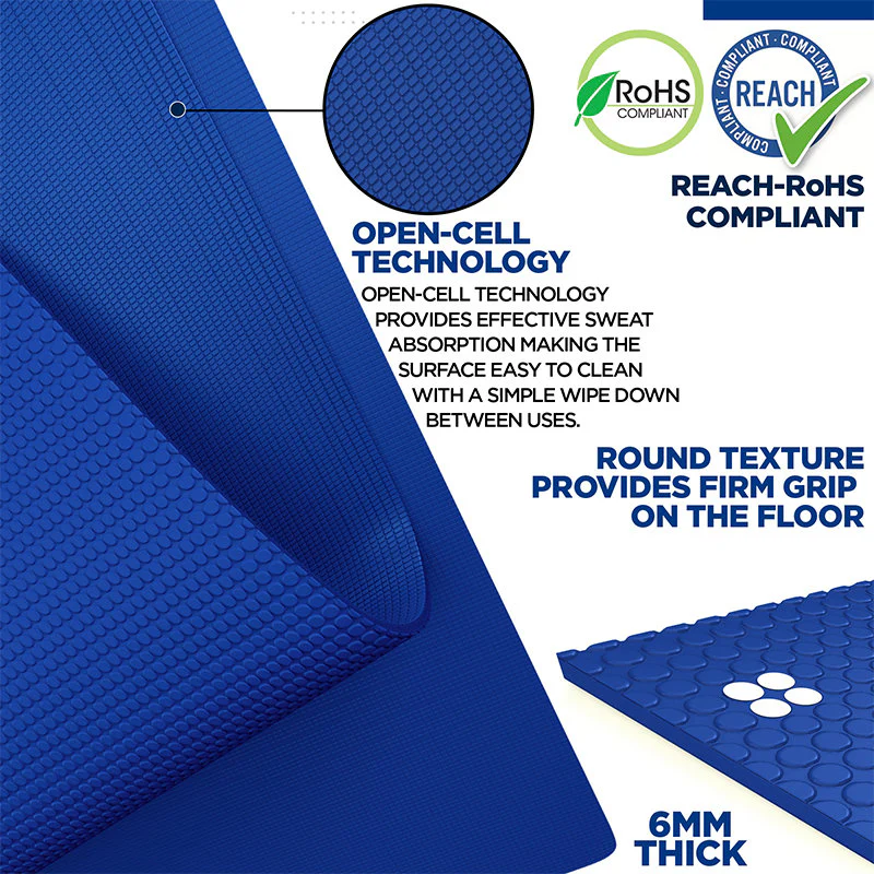 RDX SC Iris 6mm PVC Yoga Mat - Image 28