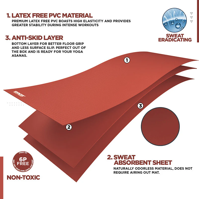 RDX SC Iris 6mm PVC Yoga Mat - Image 8