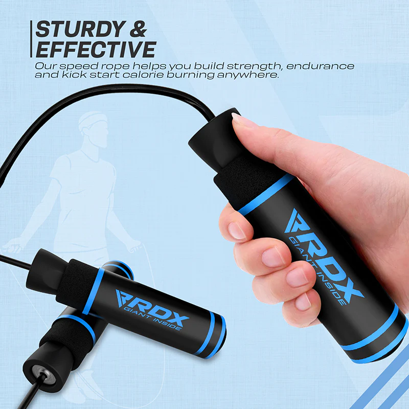 RDX SR Adjustable 10.3ft Non-Slip Memory Foam Soft Handles Skipping Rope - Image 10
