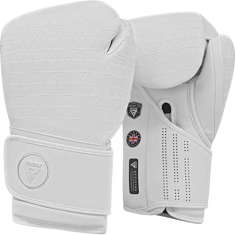RDX T12 Akoni White Boxing Gloves & Focus Pads - Image 2