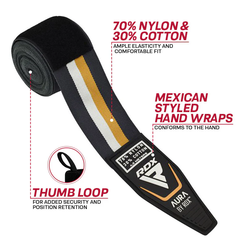 RDX T17 Aura Boxing Hand Wraps - Image 3