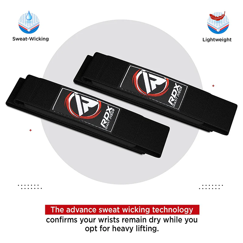 RDX W1 Weight Training Wrist Straps - Image 3