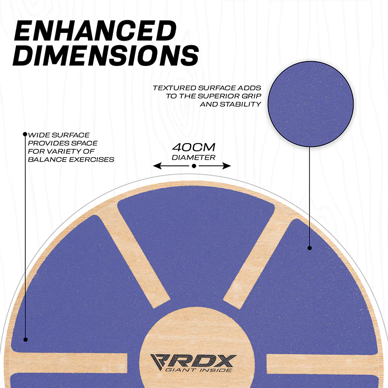 RDX W1 Wooden Wobble Round Balance Board - Image 13
