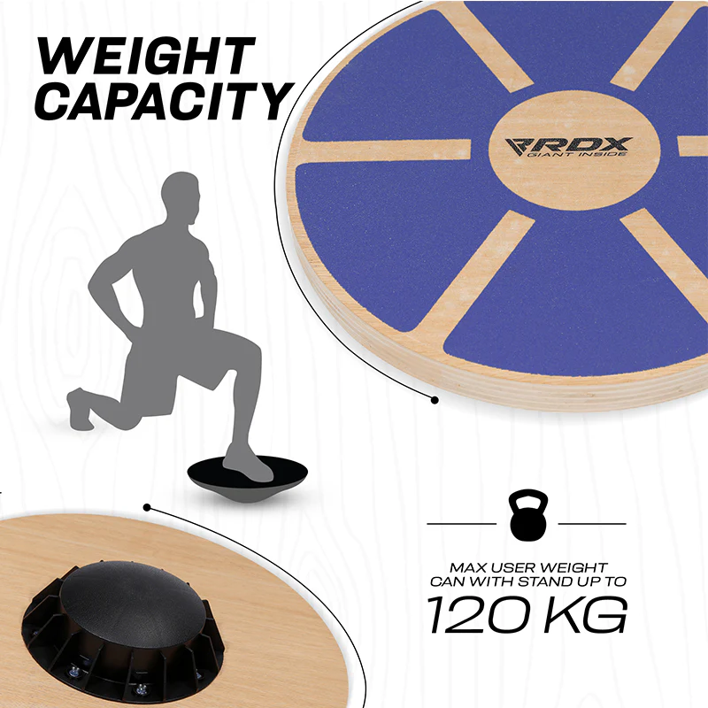 RDX W1 Wooden Wobble Round Balance Board - Image 14