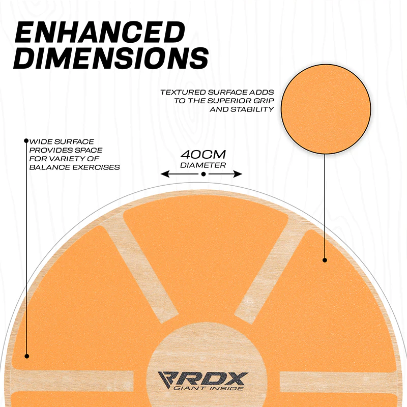 RDX W1 Wooden Wobble Round Balance Board - Image 15