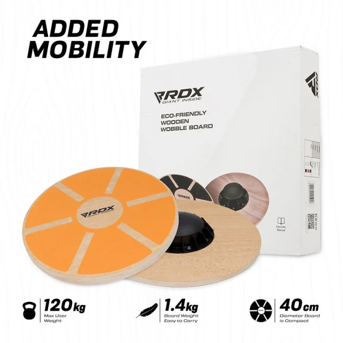 RDX W1 Wooden Wobble Round Balance Board - Image 8