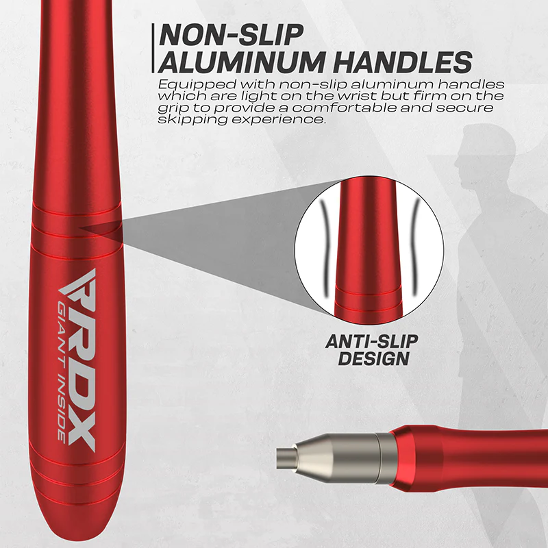 RDX W2 Adjustable 10.3ft Skipping Rope with Non-Slip Aluminum Handles - Image 11