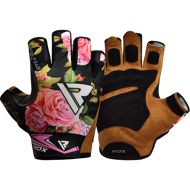 RDX F24 Floral Gym Workout Gloves for Women - Image 4