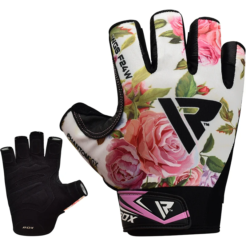 RDX F24 Floral Gym Workout Gloves for Women - Image 9