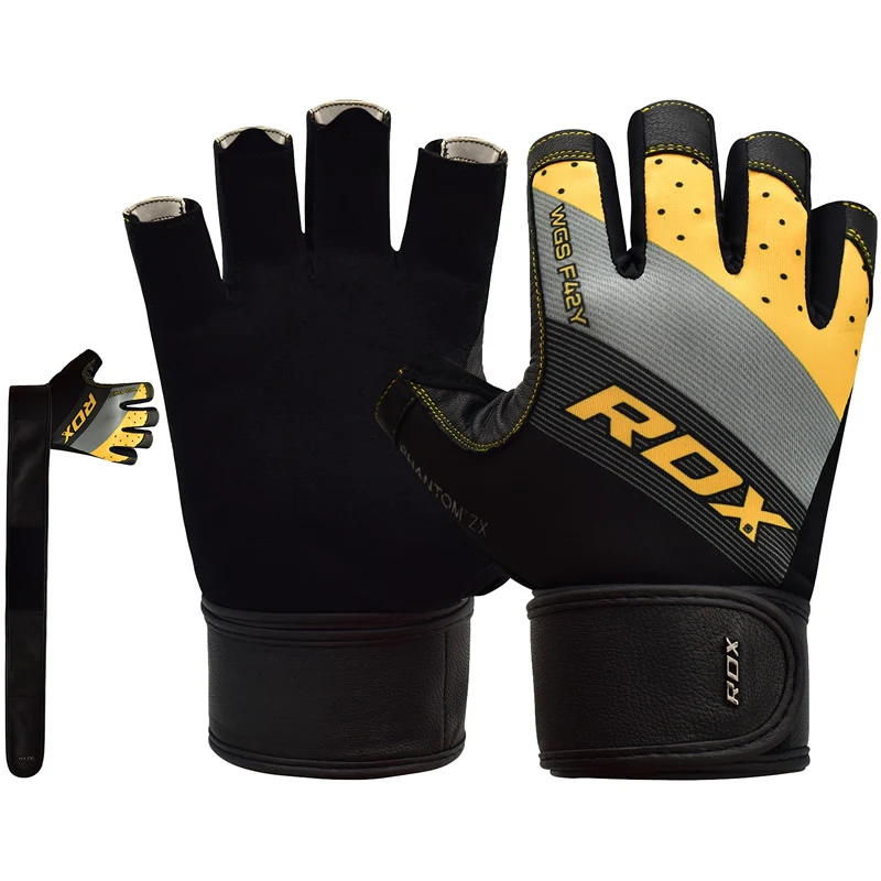 RDX F42 Gym Gloves with Wrist Strap - Image 13
