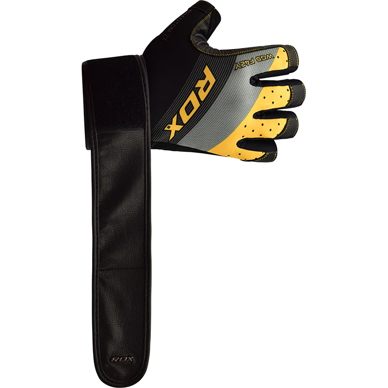 RDX F42 Gym Gloves with Wrist Strap - Image 3