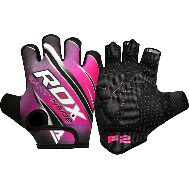 RDX F2 Pink Gym Workout Gloves - Image 6