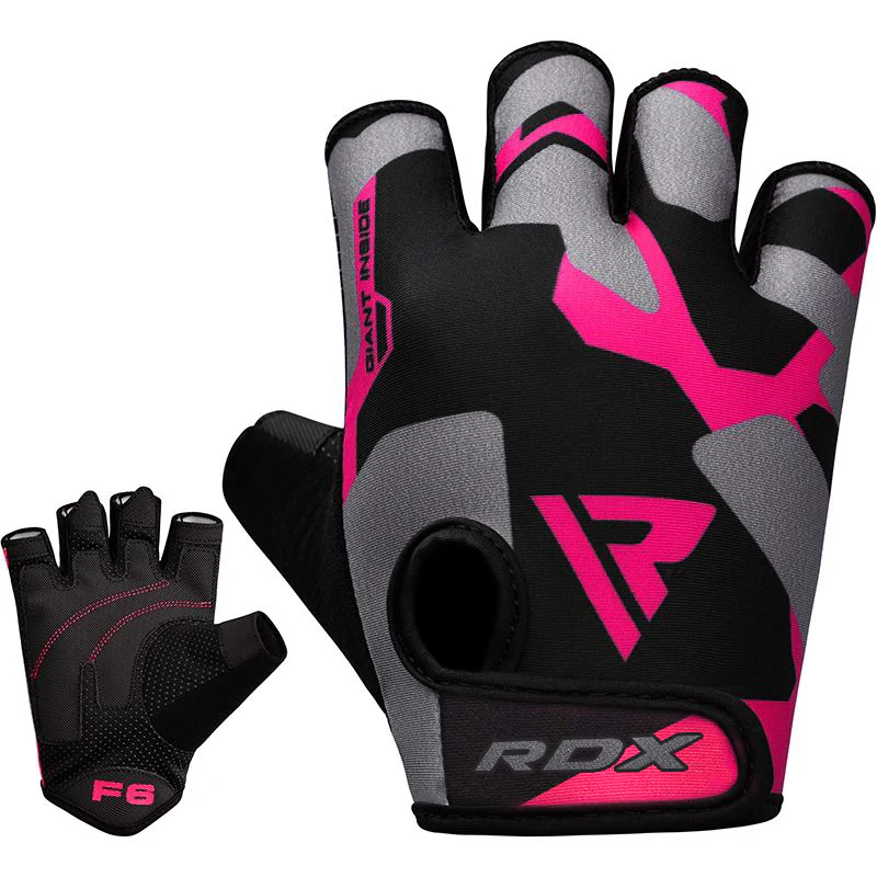 RDX F6 Pink Weightlifting Gym Gloves - Image 4