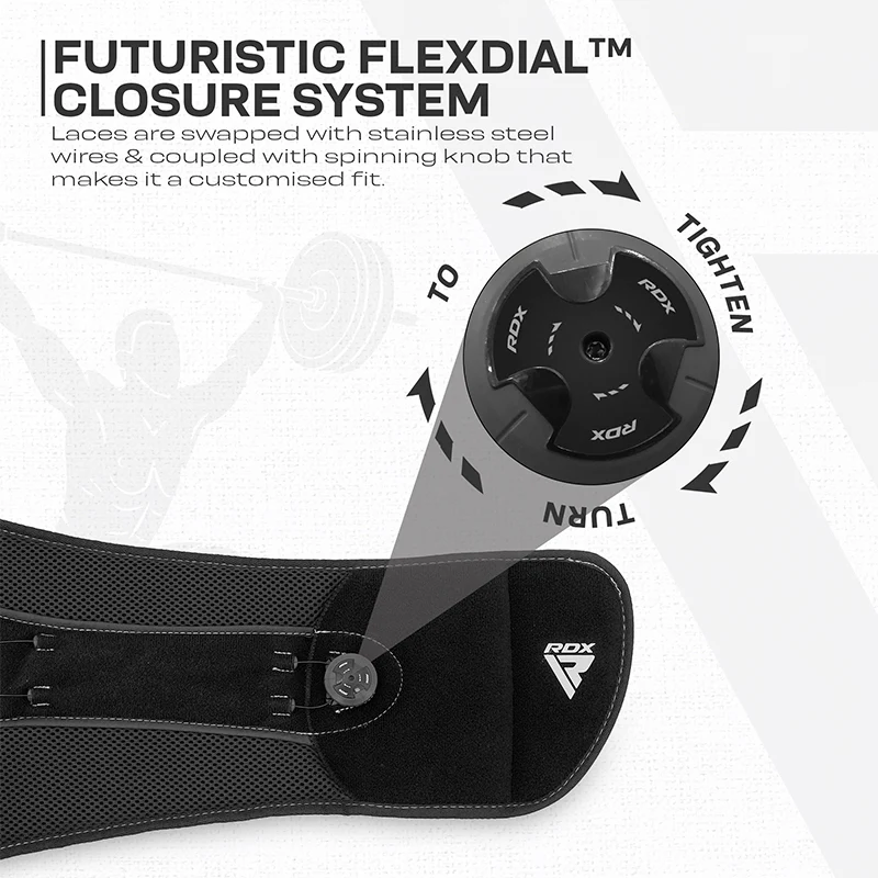 RDX WS FlexDIAL Adjustable FDA Approved Lumbar Back Support Brace - Image 3
