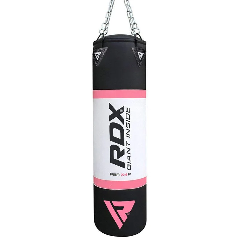 RDX X4 4ft 4-in-1 Punch Bag with Gloves & Ceiling Hook Set - Image 2