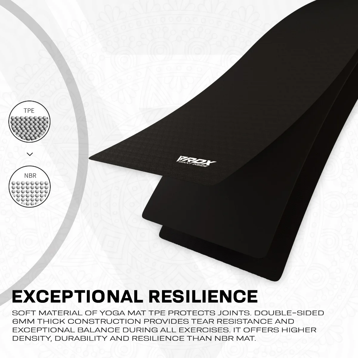 RDX YM 6mm TPE Yoga Mat - Image 3