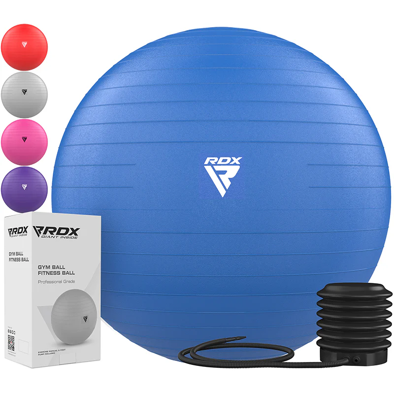 RDX B1 Inflatable Anti-Slip Yoga Ball with Portable Foot Air Pump - Image 2