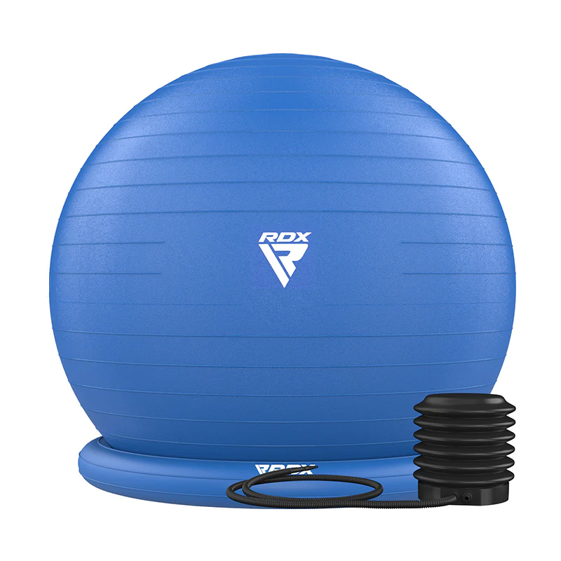 RDX B2 Inflatable Yoga Ball with Anti-Slip Base, Resistance Tubes & Air Pump - Image 2