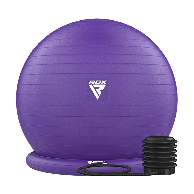 RDX B2 Inflatable Yoga Ball with Anti-Slip Base, Resistance Tubes & Air Pump - Image 3